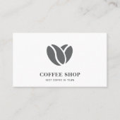 モダンコーヒーショップブラックプロフェッショナル 名刺 (正面)