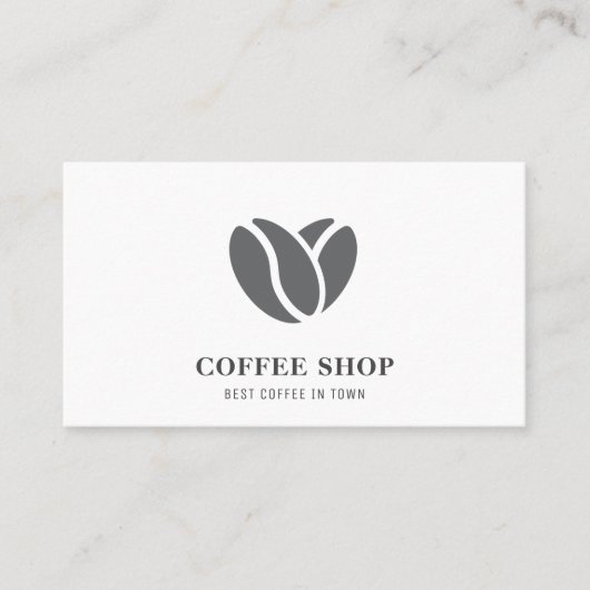 モダンコーヒーショップブラックプロフェッショナル 名刺 (正面)