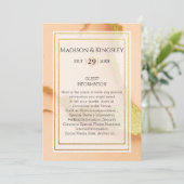 モダンコーラルアブストラクト 💡 インクオイルウェディング 招待状 (スタンド正面)