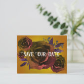 モダンゴシックバラ写真救Our Date ポストカード (スタンド正面)