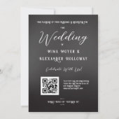 モダンゴス ダークローズ QRC 招待状 (裏面)