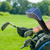 モダンゴルファー選手名前をカスタムするクラブブルー ゴルフヘッドカバー