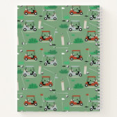 モダンゴルファー ゴルフ テーマ 個人名 ノートブック (裏面)