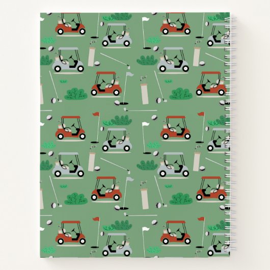 モダンゴルファー ゴルフ テーマ 個人名 ノートブック (裏面)