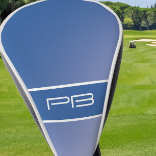 モダンゴルファー パーソナライズイニシャル ロイヤルブルー ゴルフヘッドカバー