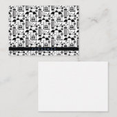 モダンゴルフ用具及び装身具パターン  ノートカード (正面/裏面)