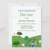 モダンゴルフ ラバー 引退パーティー 招待状 (正面)