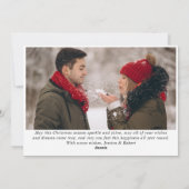 モダンゴールデンクリスマス2写真あいさつ シーズンカード (裏面)