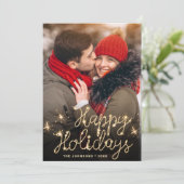 モダンゴールデンクリスマス4 PHOTO Greeting シーズンカード (スタンド正面)