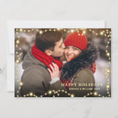 モダンゴールデンクリスマス4 PHOTO Greeting シーズンカード (正面)