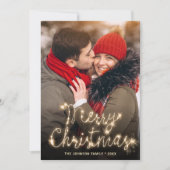 モダンゴールデンクリスマス4 PHOTO Greeting シーズンカード (正面)