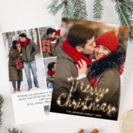 モダンゴールデンクリスマス4 PHOTO Greeting シーズンカード