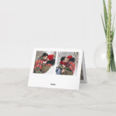 モダンゴールデンクリスマス4 PHOTO Greeting シーズンカード (裏面)