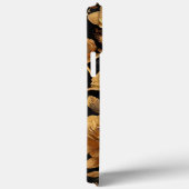 モダンゴールデンフラワーズイニシャルミニマル Case-Mate iPhoneケース (裏面 / 右)