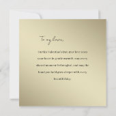 モダンゴールドのバレンタインデーの写真 (裏面)