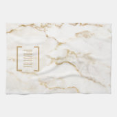 モダンゴールドエフェクト大理石パターン キッチンタオル (横)