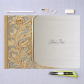 モダンゴールドオルネートティッシュペーパー 薄葉紙 (クラフト)