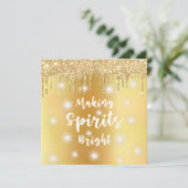 モダンゴールドグリッター メイキングスピリッツブライト フォト シーズンカード (スタンド正面)