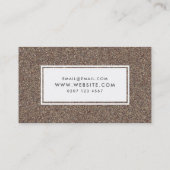 モダンゴールドグリッター メイクアップアーティスト 名刺 (裏面)