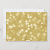 モダンゴールドスクリプトハッピーホリデーズ写真オーバーレイ シーズンカード (裏面)