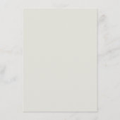 モダンゴールドスクリプト ボホ ウェディング アドバイス カード (裏面)