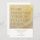 モダンゴールドダスト詩篇クリスマスカード シーズンカード (正面/裏面)