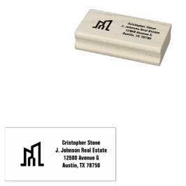 モダンゴールドハウス不動産オリーブグリーン不動産屋 ラバースタンプ