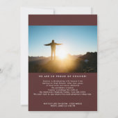 モダンゴールド箔 卒業パーティー2枚組写真招待状 招待状 (裏面)