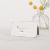 モダンゴールド結婚式席次カード プレイスカード (正面)