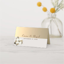 モダンゴールド結婚式席次カード