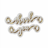 モダンゴールド タイポグラフィー サンクス シール (正面)