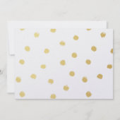 モダンゴールド "私はいつだってあなたの小さな娘よ" 招待状 (裏面)