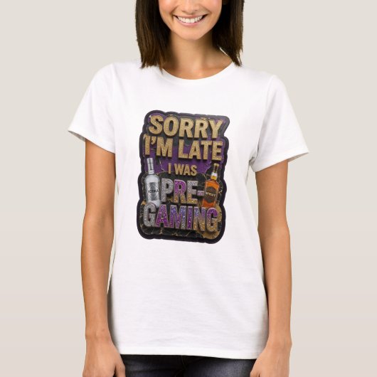 モダンゴールドPRE GAMINGステートメントTシャツ Tシャツ (正面)