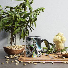 モダンサイケデリックカラフル螺旋 マグカップ