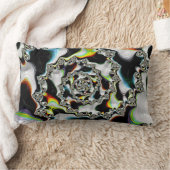 モダンサイケデリックカラフル螺旋 ランバークッション (ブランケット)