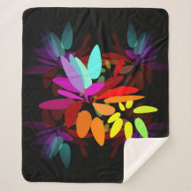 モダンサイケデリックスタイルレインボープリント