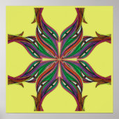 モダンサイケデリック曼荼羅 ポスター (正面)