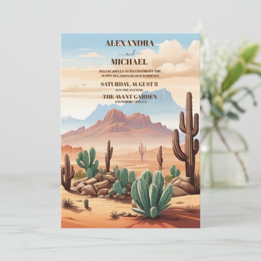 モダンサク結婚ス 招待状 (スタンド正面)