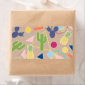 モダンサボテン幾何メインスパイアンフィス型 ラベル (インサイチュ)