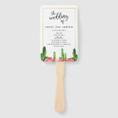 モダンサボテン ハンドファン (正面)