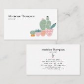 モダンサボテン 名刺 (正面/裏面)