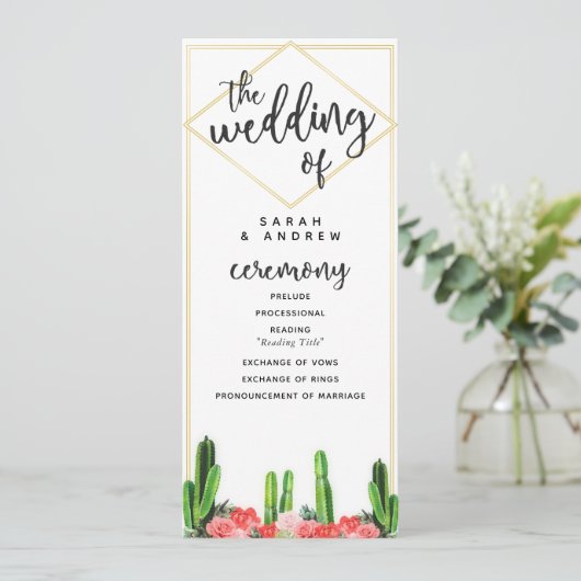 モダンサボテン、多肉植物、フローラ結婚の プログラム (スタンド正面)