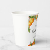 モダンサマーオレンジ  シトラス ブライダルシャワー 紙コップ (右)