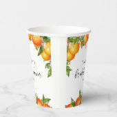 モダンサマーオレンジ  シトラス ブライダルシャワー 紙コップ (右)