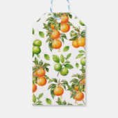 モダンサマーオレンジ レモン シトラス ブライダルシャワー ギフトタグ (裏面)