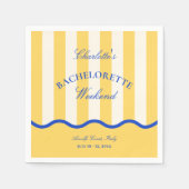 モダンサマーガールズパーティー スタンダードカクテルナプキン (正面)