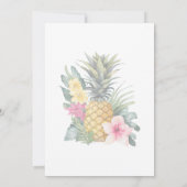 モダンサマー　プールパーティー　誕生日 招待状 (裏面)