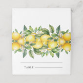 モダンサマー レモンシトラス ブライダルシャワー プレイスカード (外部開封)