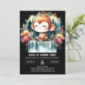 モダンサルバースデー 招待状 (スタンド正面)