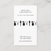 モダンサロンシアーズヘアスペシャリストの黒板 名刺 (裏面)